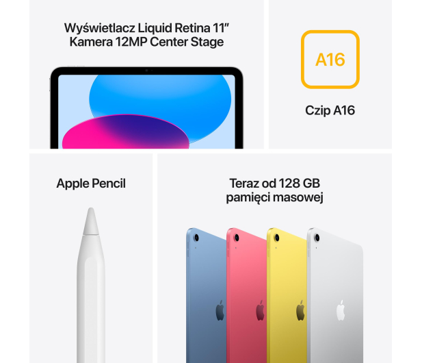 APPLE iPad 11 gen 11" Wi-Fi 256GB - Yellow - 1321873 - zdjęcie 7